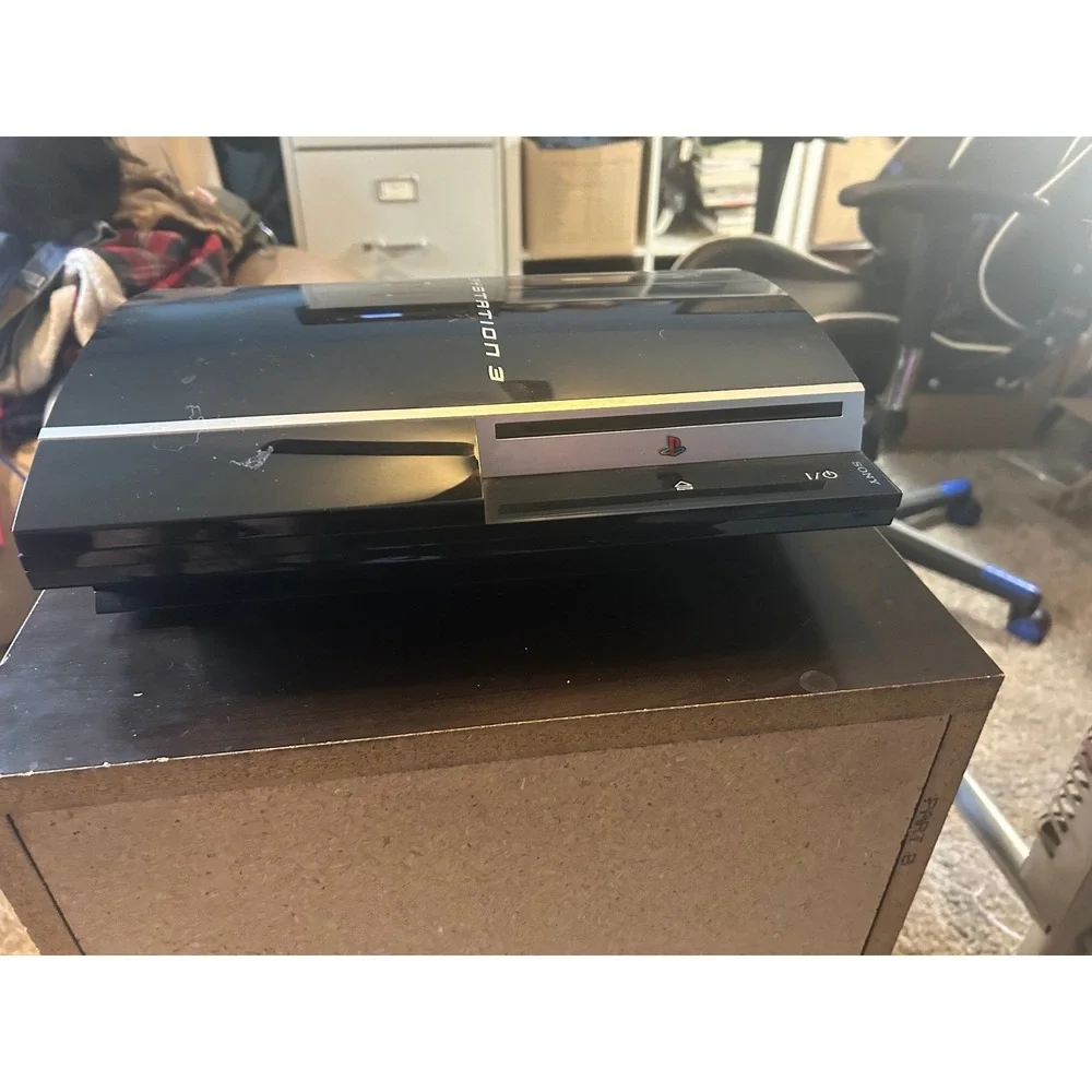 Sony PlayStation 3 PS3 Fat Console CECHK01 80GB Black Bundle with 2 Games